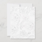 aquarelle celadon succulent mariage rsvp (Dos)