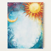 Aquarelle céleste du soleil et de la lune (Dos)
