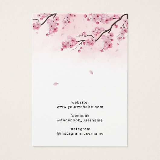 Aquarelle Cerisier Fleur Écouter Écran de collier (Dos)