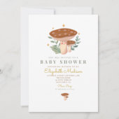 Aquarelle champignons Baby shower Invitation (Devant)