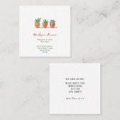 Aquarelle Changement d'adresse | Faire-part de dép (Devant / Derrière)