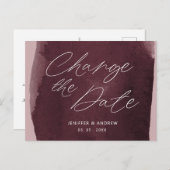 aquarelle changer la date carte postale (Devant / Derrière)