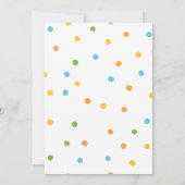 Aquarelle Chasse aux oeufs de Pâques Invitation (Dos)