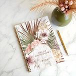 Aquarelle Chic Bohème Moderne Florales Photo Arch<br><div class="desc">Restez organisé avec notre planificateur botanique dessiné à la main. Avec ses motifs floraux élégants peints à la main, sa verdure tropicale et ses formes géométriques modernes, il est associé à une palette de couleurs boho chic pour un look élégant et sophistiqué. Customisez avec votre nom et votre année pour...</div>