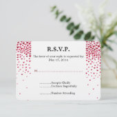 Aquarelle Chute Coeurs Mariage RSVP (Debout devant)