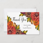 Aquarelle Chute Florale Merci de deuil (Devant)