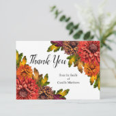 Aquarelle Chute Florale Merci de deuil (Debout devant)