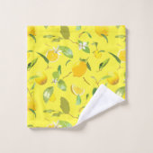 Aquarelle Citron & Feuilles 4 (Gant de toilette)