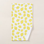 Aquarelle Citron Motif 2 (Serviette à main)