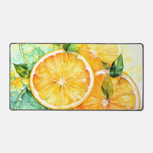 Aquarelle Citron Orange Citron Vert Botanique Cuis
