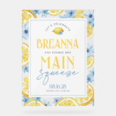 Aquarelle Citron principal Squeeze Affiche de bien (Recto)