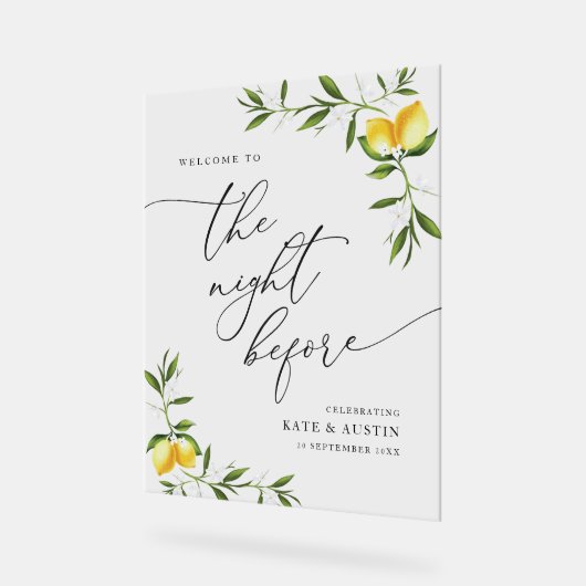 aquarelle citron verdure nuit avant (Angle)