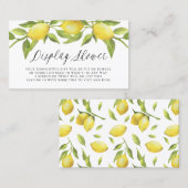 Aquarelle Citron vert Écran Carte de douche (Devant / Derrière)