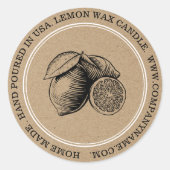 Aquarelle citrons Artisanat Étiquette du produit P (Devant)