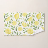 Aquarelle Citrons & Barnwood Serviette à main (Serviette à main)