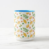 Aquarelle Citrons & Popsicles Mug à café à deux to (Centre)