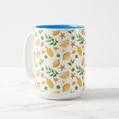 Aquarelle Citrons & Popsicles Mug à café à deux to (Devant gauche)