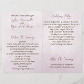 aquarelle citrouille bi pli programme de mariage (Dos)