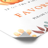 Aquarelle Citrouille en casquette - Poster des Fav (Coin)