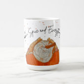 Aquarelle citrouille épice Cosy café Mug (Centre)