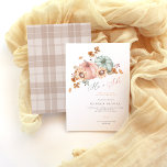 Aquarelle Citrouille Genre Revela Party Invitation<br><div class="desc">Lui ou Elle, que sera notre petit citrouille ? Célébrez votre Genre révélée avec cette aquarelle rustique citrouille conception d'invitation parfait pour un genre d'automne révéler. Customisez tout le texte ci-dessous avec vos informations personnelles. Le design comporte deux citrouilles d'aquarelle avec des accents de tournesol et de fleurs et de...</div>