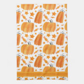 Aquarelle Citrouille serviettes de cuisine (Vertical)