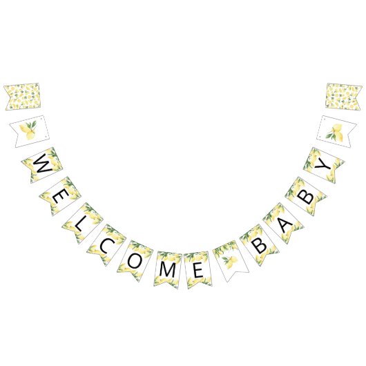 Aquarelle Citrus Baby shower de Citrus Drapeaux (Tout)