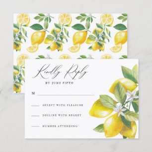 Aquarelle Citrus Mariage au citron RSVP