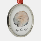 Aquarelle Clam Seashell Beach Ornement (Droite)