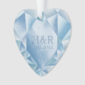 Aquarelle Coeur Diamond 60e anniversaire de mariag (devant)