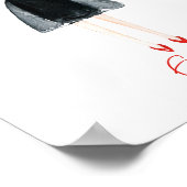 Aquarelle Coeur Fashion Poster (Coin)