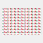 Aquarelle Coeurs Valentine's Wrapping Papier (Devant 3)