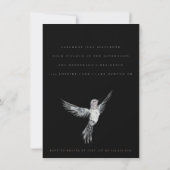 Aquarelle Colibri N'IMPORTE QUELLE Invitation d'an (Dos)