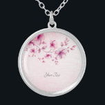 Aquarelle Collier Fleurs Roses<br><div class="desc">Belle Aquarelle Collier Fleurs Roses</div>