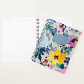 aquarelle coloré élégant Floral Planner (Devant avec enveloppe)