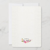 Aquarelle colorée couronne Invitation religieuse (Dos)