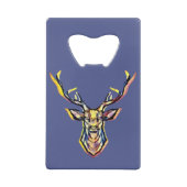 Aquarelle colorée Deer Head Art (Dos)