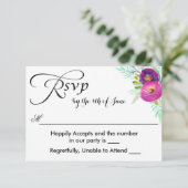 Aquarelle colorée du jardin Floral RSVP (Debout devant)