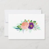 Aquarelle colorée du jardin Floral RSVP (Dos)