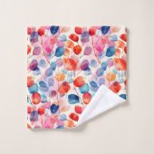 Aquarelle colorée Eucalyptus Feuilles (Gant de toilette)