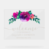 Aquarelle colorée Fleur sauvage accueil (Recto)