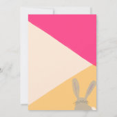 Aquarelle colorée Invitation de Brunch de Pâques (Dos)