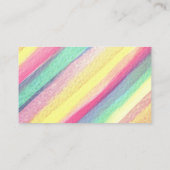 aquarelle colorée moderne carte de visite personna (Dos)