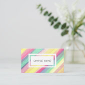 aquarelle colorée moderne carte de visite personna (Debout devant)