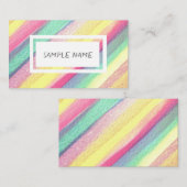 aquarelle colorée moderne carte de visite personna (Devant / Derrière)