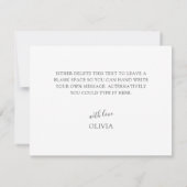 Aquarelle colorée moderne Merci floral (Dos)