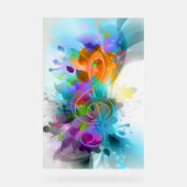 Aquarelle colorée Musique trible Clef (Recto)