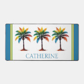 Aquarelle colorée Palm Tree personnalisé (Recto)