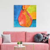 Aquarelle colorée Peinture à poires Toile envelopp (Insitu(Salon))