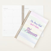 Aquarelle colorée personnalisée Planificateur ense (Devant avec enveloppe)